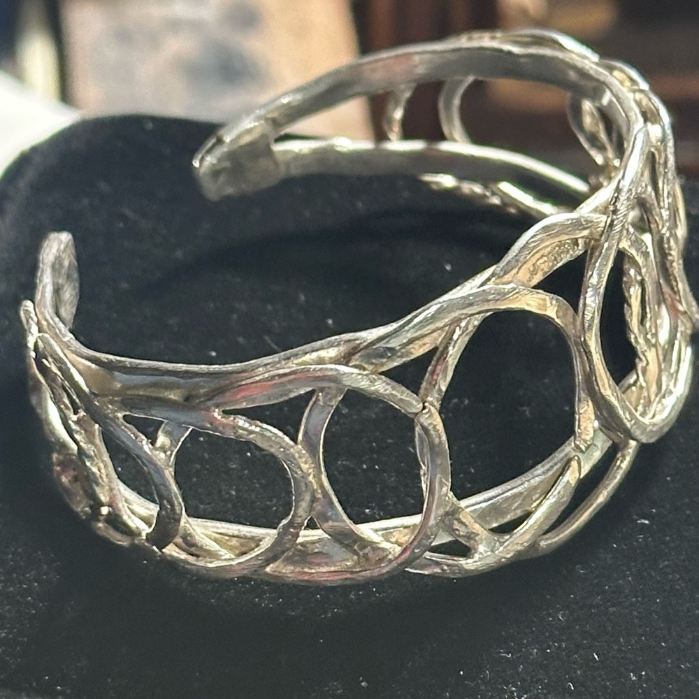 Elegant Silver Cuff Bracelet
